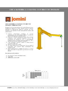 08) Gru a bandiera in versione CS EF. Rotazione manuale - 